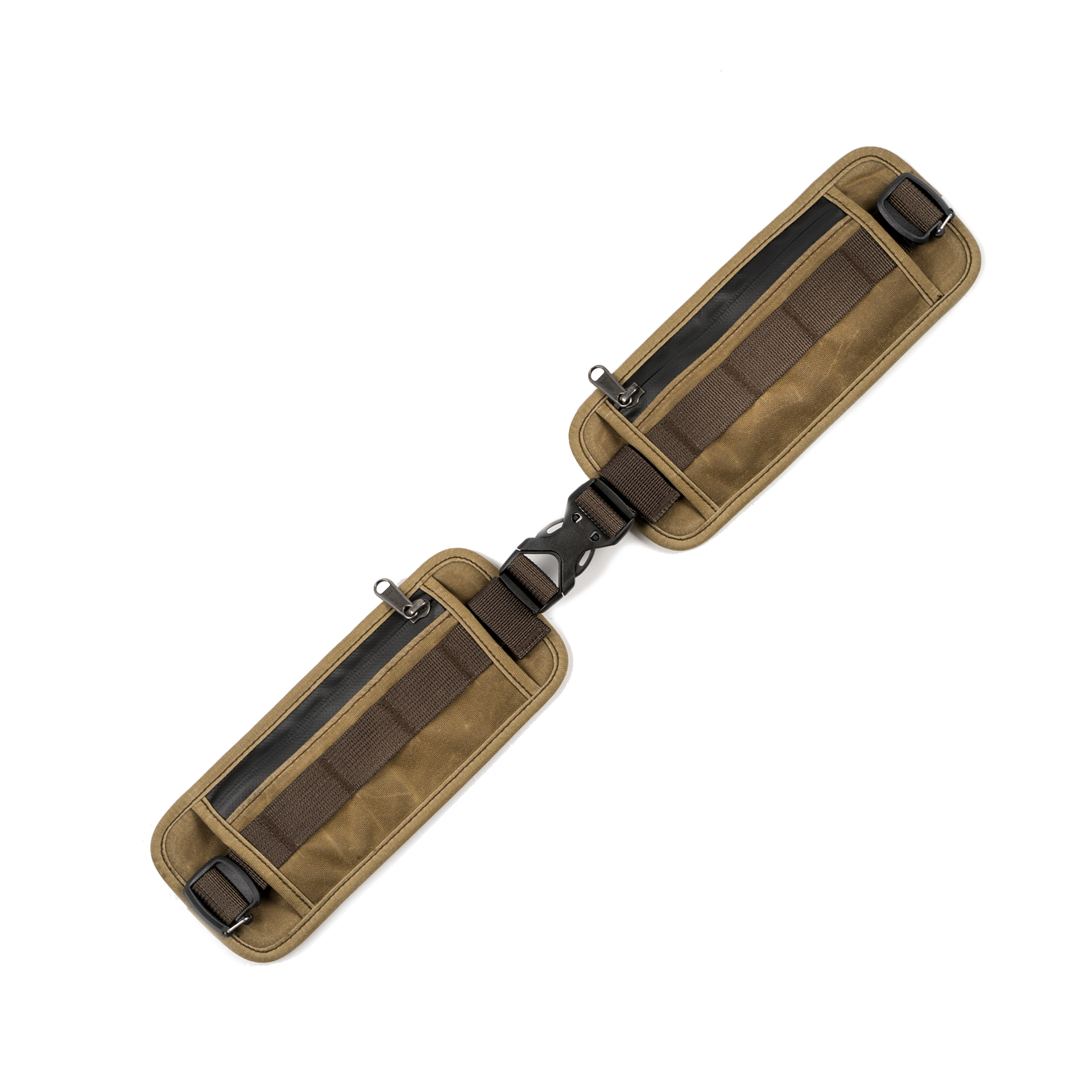 PADDED ADJUSTABLE BACKPACK WAIST BELT WITH CARD POCKETS Handmade